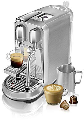 Sage Nespresso SNE800BSS the Creatista Plus Kaffeekapselmaschine, Gebürstetes Edelstahl