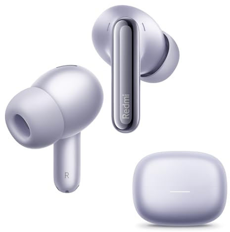 XIAOMI Redmi Buds 6 Pro Purple - 36h Akkulaufzeit, Triple-Treiber Hi-Fi Klang, 55dB ANC, 20 ANC-Level, 3 Transparenzmodi, Immersives 3D-Audio, Bluetooth 5.3, Google Fast Pair, Hi-Res Audio Zertifikat