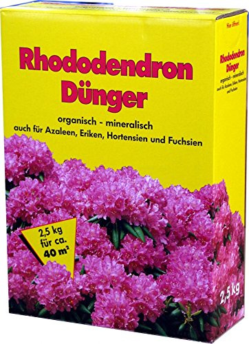 Rhododendrondünger 4x 2,5 kg 10kg Hortensien Azaleen Rhododendron Dünger