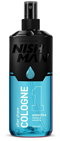 NISHMAN 01 After Shave Cologne 70° Alkohol desinfizierend - Antarctica 400 ml XL