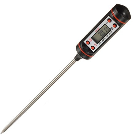 Konetun Digitales Fleischthermometer Bratenthermometer Küchenthermometer Backofenthermometer für Einstich Lebensmittel Kochen Grillen Fleisch Backen Babyernährung