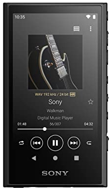 Sony Walkman NW-A306 Touchscreen MP3 Player - 32GB, Bis zu 36h Akkulaufzeit, Verbesserte Soundqualität, Wi-Fi-kompatibel für direkten Musikdownload & Musikstreaming, schwarz