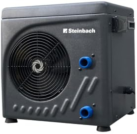 STEINBACH Wärmepumpe Mini – 049275 – Automatische Wärmepumpe für Pools bis 20.000 l – Mit LED-Display und integriertem Durchflusssensor