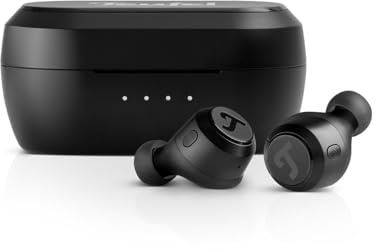 Teufel REAL Blue TWS 3 True-Wireless Earbuds In-Ear Kopfhörer Bluetooth | mit Noise Cancelling ANC, 37 Std Akku, Wireless Charging, IPX4, Touch-Bedienung, 6 Mikrofone für perfekte Telefonate -schwarz