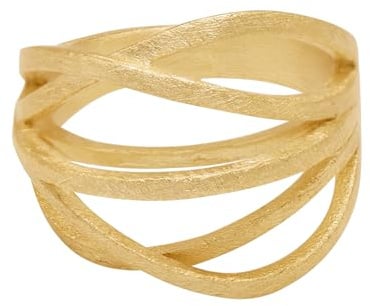 Heideman Ring Damen Arcus aus Edelstahl silber oder gold farben poliert Damenring für Frauen zeitlos und doch verspielt hr24800_P