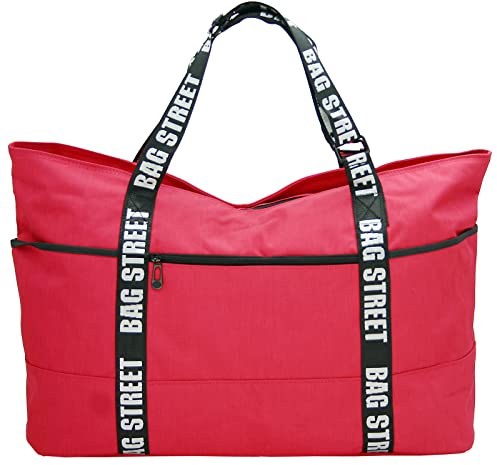 JENNIFER JONES - XXL Freizeittasche - Sporttasche - Badetasche, Groß | Modischer Damen Shopper mit Reißverschluss