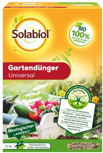 Solabiol Bio Gartendünger Universal mit Sofort- und Langzeitwirkung für Obst, Gemüse und Zierpflanzen 2,5 kg