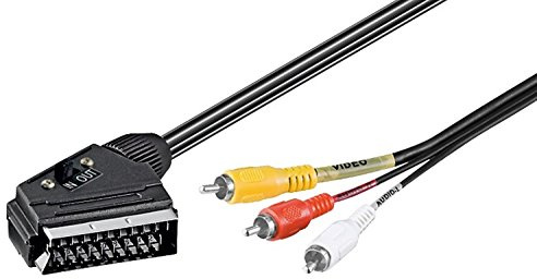 Wentronic 50364-GB Audio-Video-Kabel, Scart-Stecker auf 4 x Cinch-Stecker, 2,0 m
