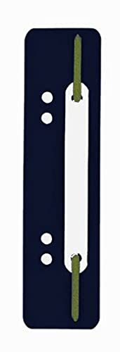 Durable Heftstreifen Flexi, 250 Stück, schwarz, 690101 | Abheftstreifen mit Metallzunge und Deckschiene aus Polypropylen, Schnellhefter 60/80 Lochung, 38 x 150 mm, Made in Germany
