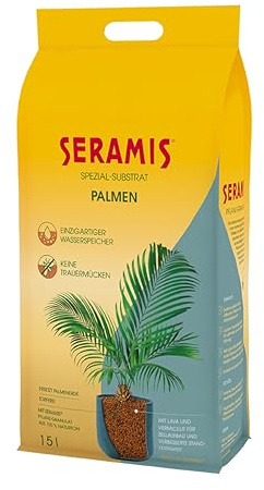 Seramis Spezial-Substrat für Palmen, 15 l – Pflanzen Tongranulat, Palmenerde Ersatz zur Wasser- und Nährstoffspeicherung, für Innen und Außen