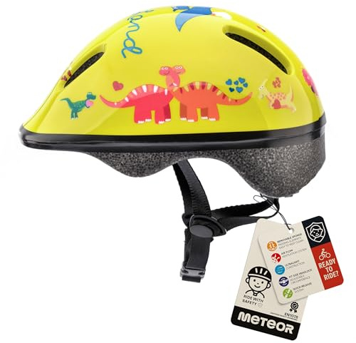 meteor® Kinderfahrradhelm Sicherer Fahrradhelm Kinder-Helm rollerhelm Jungen kinderfahrradhelm für Mountainbike Inliner skaterhelm BMX fahradhelm Scooter Kinder Bike Helmet