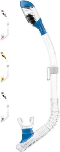 Cressi Schnorchel ES258820, Transparent/Blau, Einheitsgröße
