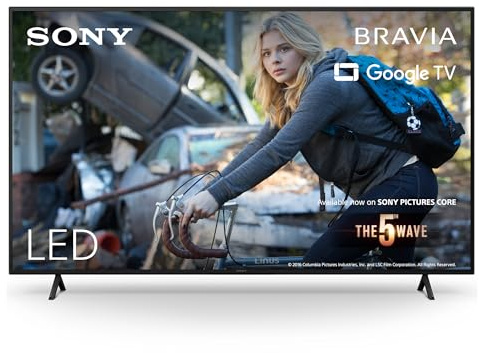 Sony BRAVIA, KD-65X75WL, 65 Zoll Fernseher, LED, 4K HDR, Google TV, Smart TV, Works with Alexa, BRAVIA CORE, HDMI 2.1, Gaming-Menü mit ALLM