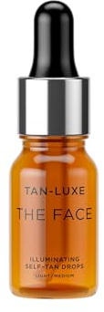 Tan Luxe THE FACE Selbstbräuner-Tropfen, mittel, Bräunungstropfen zur Hautpflege für individuelle Gesichtsbräunung, tierversuchsfrei und vegan, 10 ml