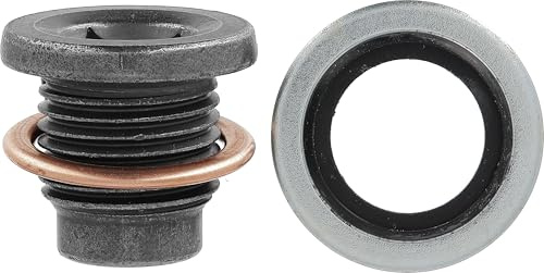 Restagraf - Bouchon de Vidange Avec Joint Assemblé - M16-1,5 x 17 mm - Acier - Compatible Avec Citroën, Dacia, Mercedes, Nissan, Opel, Peugeot, Renault (Certains Moteurs) - Réf. 221471 - Blister de 3