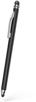 Hama Touchscreen Stift (Eingabestift, Tablet Stift für alle Tablets, Stylus Pen, für Android/iOs, Handy Stift, Tablet Stift, für kapazitiven Touch Display, superdünn, Touchpen, Pen, mit Clip) schwarz