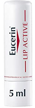 Eucerin pH5 Lip Active 4,8 g, reparierender Lippenbalsam mit LSF 20 für spröde, rissige Lippen, Lippenpflege mit Sheabutter, Jojobaöl, Dexpanthenol und Vitamin E