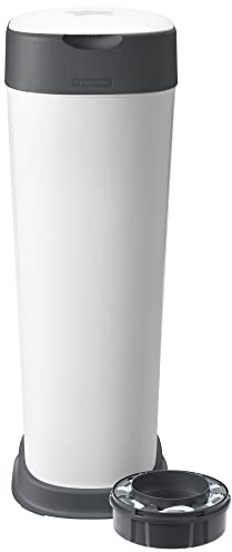 Tommee Tippee Twist & Click Windeleimer XL, Fasst bis zu 60 Windeln, Umweltfreundlicheres System mit 1 Nachfüllkassette mit Nachhaltig Bezogener Antibakterieller Greenfilm-Folie