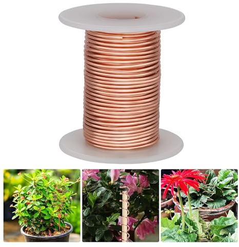 Kupferdraht,Kupferdraht Gegen Schnecken,Reiner Copper Wire,Electroculture Gardening,Diy Schmuckherstellung, 16 Gauge(1,3 mm) 10Meter