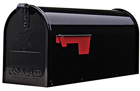 Original U.S. Mailbox - ELITE - Stahl - schwarz - Gr. T1 Art. E1100B00