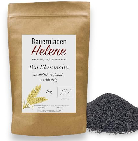 Hochwertiger Bio Blaumohn – Vielseitige Mohnsamen für Ihre kulinarischen Meisterwerke, 1Kg