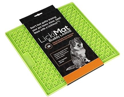 Procyon Hundebedarf Indus2 Licki Mat Buddy Large, Leckerlimatte, Treat Mat, Einheitsgröße, Farblig Sortiert: Grün oder Orange, 1 Stück (1er Pack)