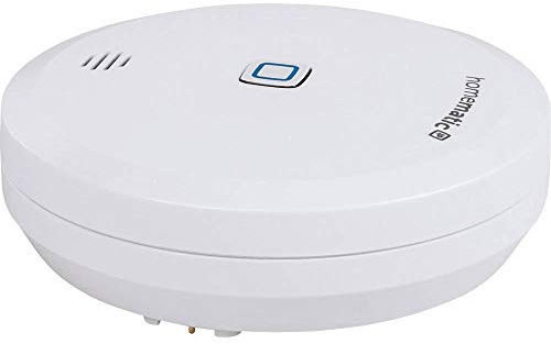 Homematic IP Smart Home Wassersensor, Wassermelder für zuverlässige Alarmierung per Sirene und Push-Benachrichtigung in der Smartphone-App bei Feuchtigkeit und Wasser, 151694A0