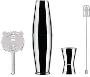 Alessi Set Shaker Boston INOX Glas Edelstahl 18/10 Mehrfarbig One Size 5050SET I