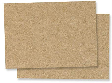 50 Blatt, A5 Braun Kraftpapier Karton, 200 g/m²