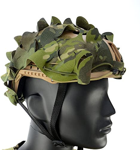 X2TKTACT Helmüberzug für schnellen Helm, Taktischer Helmüberzug für Paintball, Airsoft (Helm nicht im Lieferumfang enthalten) (MCTP)