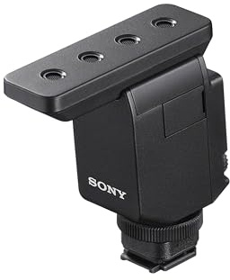 Sony ECM-B10, Kabelloses Shotgun Mikrofon, Rauschunterdrückung, einfache Bedienung, Ideal für Kameras, Interviews, Vlogs, Content Kreation, Streaming