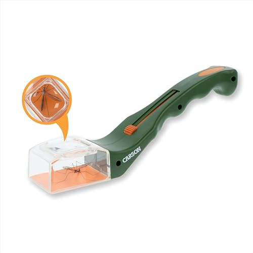 Carson BugView tierfreundlicher Lebend-Insektenfänger mit Forscherlupe, ideales Entdeckerspielzeug (HU-10)
