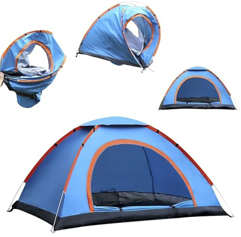 Pop Up Zelt 2 Personen, Automatisches Wurfzelt 2 Personen Wasserdicht, Ultraleicht Camping Zelt, Winddicht Campingzelt
