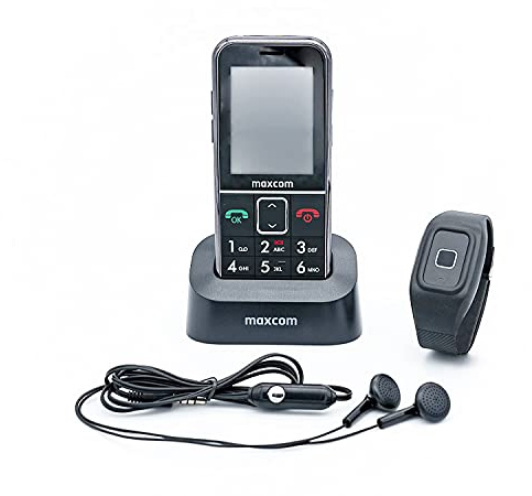 G-TELWARE MM735 MAXCOM SENIORENHANDY SOS GPS FERNORTUNG! (Firmware 2026) Notrufarmband Powered by Handy, mit FUNKARMBAND, DEUTSCHES MENÜ/Bis zu 16GB MicroSD