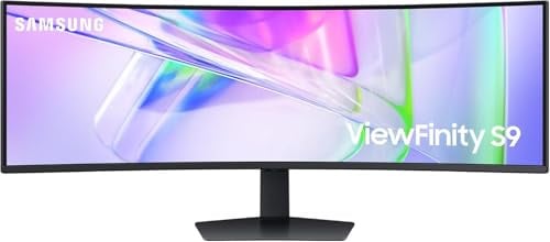 Samsung ViewFinity S95UC 49 Zoll DQHD Curved LED Monitor (5120x1440, 120Hz, 5ms, VA, HDR400, USB-C, Schwarz)