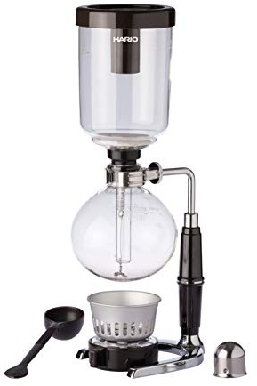 HARIO Kaffeezubereiter, Glas, 5 Tassen, schwarz,