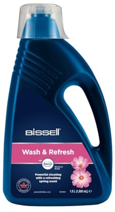 BISSELL Wash & Refresh mit Febreze Blossom & Breeze, für BISSELL aufrechte Teppichreiniger, 1,5 l Teppichreinigungslösung mit Febreze, 1078N