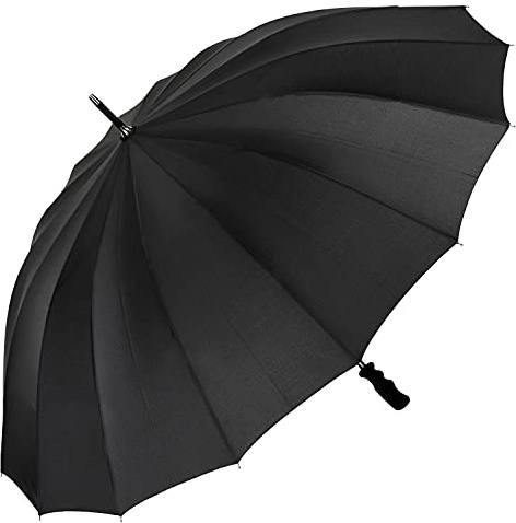 VON LILIENFELD® Regenschirm XXL Durchmesser 120 cm Groß Auf-Automatik 2-Personen 16 Segmente Cleo