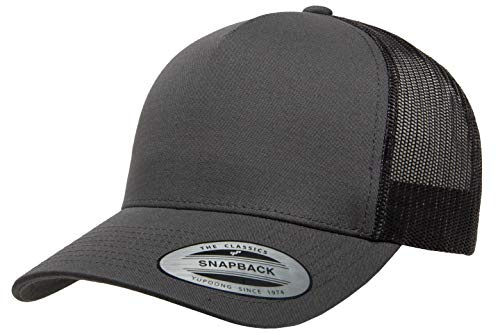 Yupoong Herren Yp Classics 5-Panel Retro Trucker Cap, Dunkelgrau, Einheitsgröße