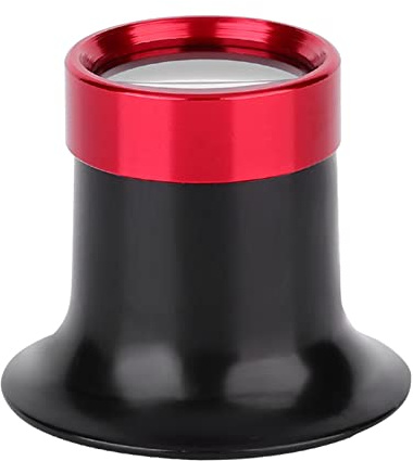 Uhrmacherlupe 10X, Uhr Lupenlupe Lupenbrille Monokular Lupenlupen Juwelier Okular Feinmechanikerlupe Uhrenreparaturlupe Aluminiumlegierung Uhrenlupe Augenlupe für Uhrenschmuck Uhrmacher Lupe Uhren