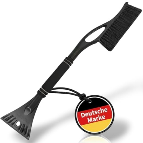 FlyHigh XXL 2in1-Set Premium Eiskratzer inklusive integriertem Besen - Winter EIS Kratzer für Ihr Auto -