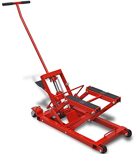 vidaXL Hydraulische Motorrad-Hebebühne ATV 680 kg rot
