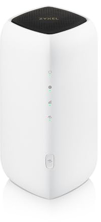 Zyxel 5G Router mit SIM-Karte | WiFi 6 AX1800 | Dual-WAN-Failover | FWA505 | 5G NR bis 4,67 Gbit/s, 2x Gigabit-LAN, WiFi für 64 Geräte, NebulaFlex, Nebula Cloud Management