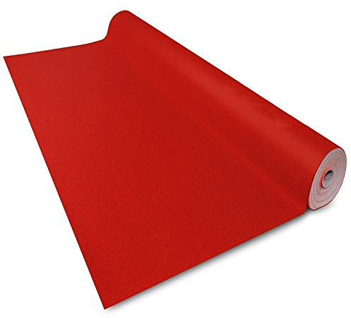 Floordirekt Roter Teppich 100 x 500 cm - VIP Läufer Event Teppich Premierenteppich Empfangsteppich Messeteppich Hochzeitsteppich - Wunschmaß