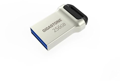 GIGASTONE 256GB Nano Flash-Laufwerk, Z90 USB 3.2 Gen 1, 120MB/s UltraSchnell, Mini, Metalldesign, Datenspeicherung, Backup für PC/Mac/TV/Auto, USB 2.0/3.0/3.1 Kompatibel