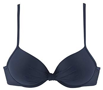 s.Oliver Damen Bügel-Bandeau-Bikini-Top mit wattierten Cups, in Cup A bis C mit herausnehmbaren Kissen, seitliche Stäbchen, abnehmbare Träger