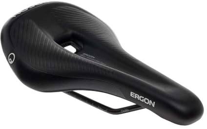 Ergon - SM E Mountain Sport Bicycle Saddle | for MTN Bikes | Männer | Medium/Large | Stealth Schwarz