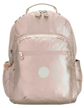 Kipling SEOUL Großer Rucksack, Metallic Glow (Silber)