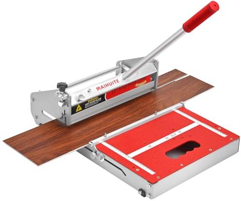 MAIHUITE 10 mm dicker Bodenschneider – 33 cm Profi-Vinyl-Bodenschneider für LVP, LVT, WPC, SPC, PVC, VCT, starrer Kern Vinylboden – Schleifstein im Lieferumfang enthalten – manuelle Bedienung, kein