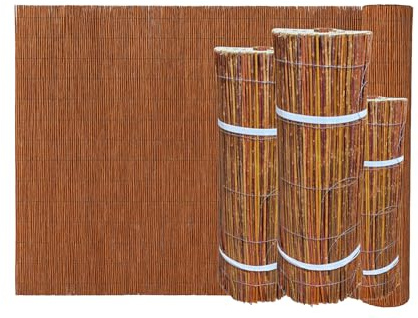 Ogrodzenia Wiklinowe Weidenmatte 50 x 300 cm Sichtschutz Pflanzenschutz Rasenkante Beetumrandung Weidenzaun Beeteinfassung Sichtschutz Garten Windschutz & Sonnenschutz Schattenspender
